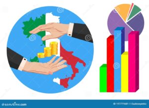 Come Viene Utilizzato L'8 Per Mille Dallo Stato Italiano 2 bilancio pubblico con bandiera italiana e euro