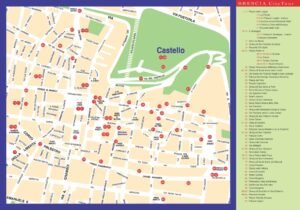 cartina dettagliata di brescia con punti chiave