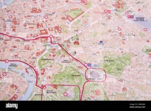 cartina di roma con simboli di tasse