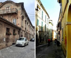 casa italiana con cartello vendesi e soldi