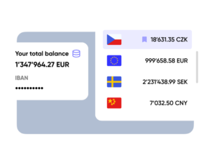conto corrente estero con calcolatrice e euro