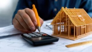 Come si Calcolano i Redditi dei Fabbricati in Caso di Utilizzo 9 2 edificio residenziale con calcolatrice e documenti