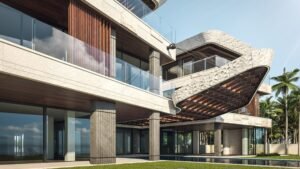 facciata di edificio residenziale moderno