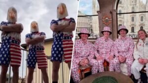 Come funziona la pensione americana per gli italiani all’estero 37 famiglia italiana felice con bandiera usa e valigia