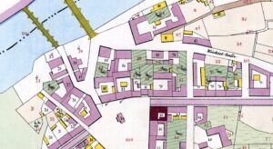 mappa catastale dettagliata con sezioni evidenziate