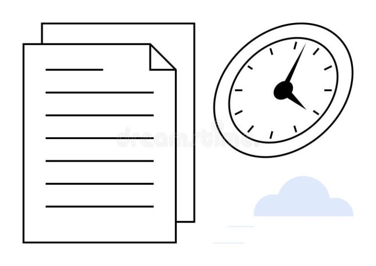 orologio con calendario e documento dimissioni