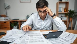 Come si Calcola Lo Stipendio Netto con il Contratto di Somministrazione 44 persona che calcola stipendio con calcolatrice